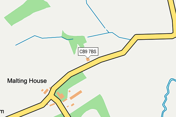CB9 7BS map - OS OpenMap – Local (Ordnance Survey) CB9 7BS map - OS OpenMap – Local (Ordnance Survey)