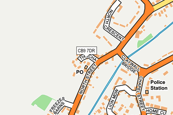 CB9 7DR map - OS OpenMap – Local (Ordnance Survey) CB9 7DR map - OS OpenMap – Local (Ordnance Survey)