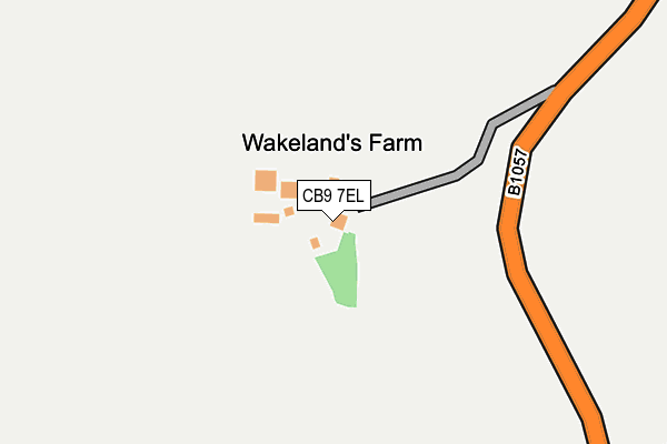 CB9 7EL map - OS OpenMap – Local (Ordnance Survey)