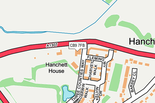 CB9 7FB map - OS OpenMap – Local (Ordnance Survey) CB9 7FB map - OS OpenMap – Local (Ordnance Survey)