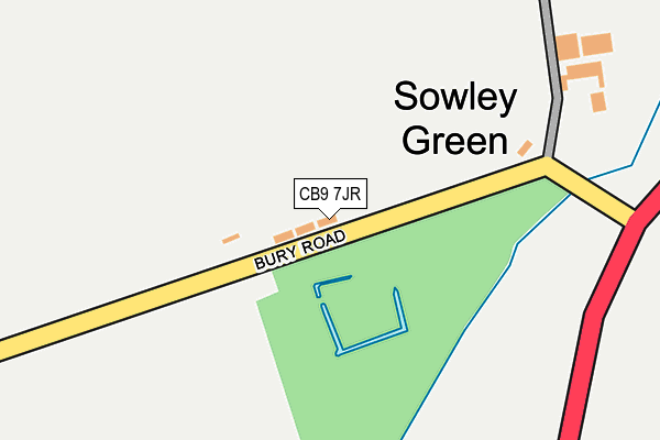 CB9 7JR map - OS OpenMap – Local (Ordnance Survey)