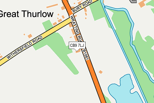 CB9 7LJ map - OS OpenMap – Local (Ordnance Survey) CB9 7LJ map - OS OpenMap – Local (Ordnance Survey)