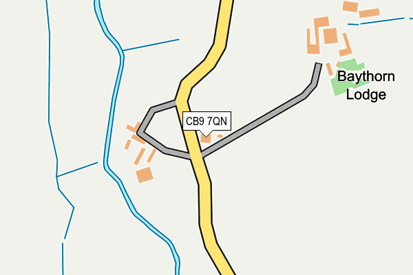 CB9 7QN map - OS OpenMap – Local (Ordnance Survey) CB9 7QN map - OS OpenMap – Local (Ordnance Survey)