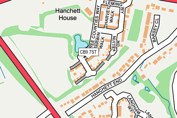 CB9 7ST map - OS OpenMap – Local (Ordnance Survey) CB9 7ST map - OS OpenMap – Local (Ordnance Survey)