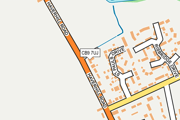 CB9 7UJ map - OS OpenMap – Local (Ordnance Survey) CB9 7UJ map - OS OpenMap – Local (Ordnance Survey)