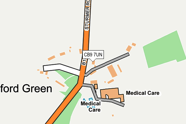 CB9 7UN map - OS OpenMap – Local (Ordnance Survey) CB9 7UN map - OS OpenMap – Local (Ordnance Survey)