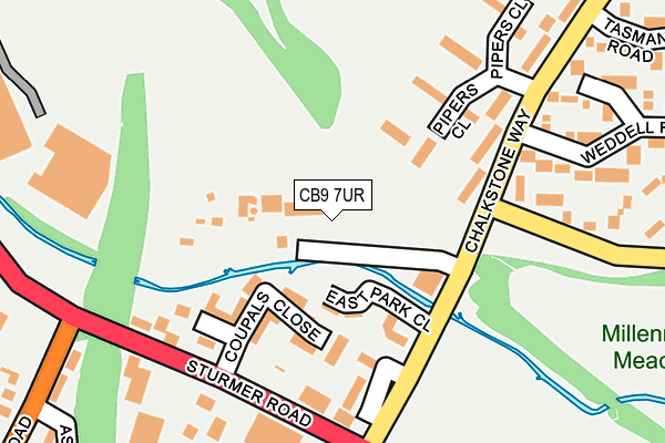 CB9 7UR map - OS OpenMap – Local (Ordnance Survey) CB9 7UR map - OS OpenMap – Local (Ordnance Survey)