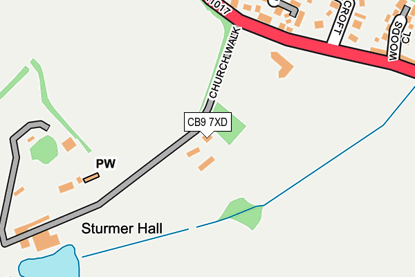CB9 7XD map - OS OpenMap – Local (Ordnance Survey) CB9 7XD map - OS OpenMap – Local (Ordnance Survey)
