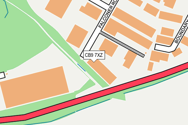 CB9 7XZ map - OS OpenMap – Local (Ordnance Survey) CB9 7XZ map - OS OpenMap – Local (Ordnance Survey)