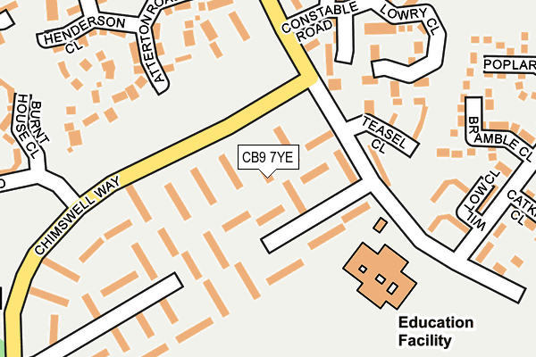 CB9 7YE map - OS OpenMap – Local (Ordnance Survey) CB9 7YE map - OS OpenMap – Local (Ordnance Survey)