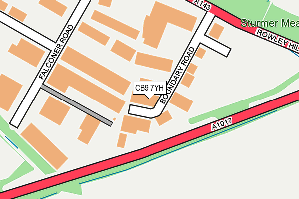 CB9 7YH map - OS OpenMap – Local (Ordnance Survey) CB9 7YH map - OS OpenMap – Local (Ordnance Survey)