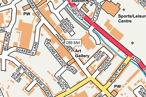 CB9 8AH map - OS OpenMap – Local (Ordnance Survey) CB9 8AH map - OS OpenMap – Local (Ordnance Survey)