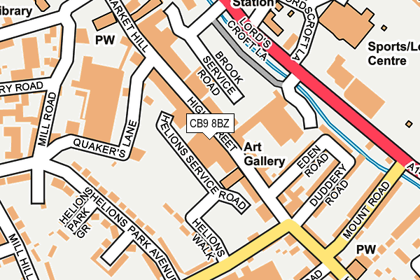 CB9 8BZ map - OS OpenMap – Local (Ordnance Survey) CB9 8BZ map - OS OpenMap – Local (Ordnance Survey)