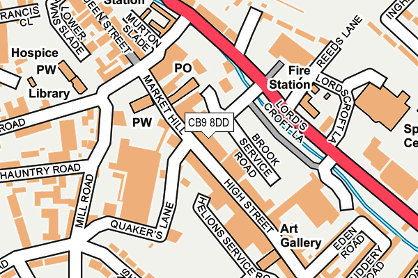 CB9 8DD map - OS OpenMap – Local (Ordnance Survey) CB9 8DD map - OS OpenMap – Local (Ordnance Survey)