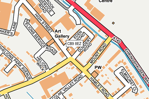 CB9 8EZ map - OS OpenMap – Local (Ordnance Survey) CB9 8EZ map - OS OpenMap – Local (Ordnance Survey)