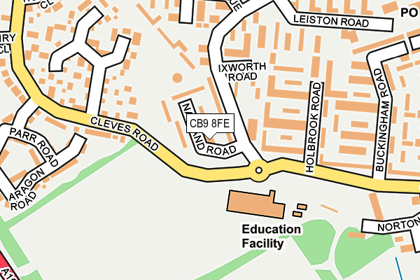 CB9 8FE map - OS OpenMap – Local (Ordnance Survey) CB9 8FE map - OS OpenMap – Local (Ordnance Survey)