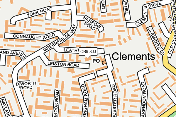 CB9 8JJ map - OS OpenMap – Local (Ordnance Survey) CB9 8JJ map - OS OpenMap – Local (Ordnance Survey)