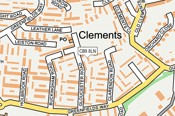 CB9 8LN map - OS OpenMap – Local (Ordnance Survey) CB9 8LN map - OS OpenMap – Local (Ordnance Survey)