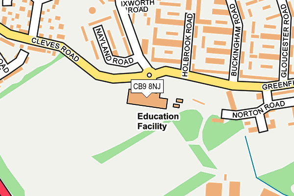 CB9 8NJ map - OS OpenMap – Local (Ordnance Survey) CB9 8NJ map - OS OpenMap – Local (Ordnance Survey)