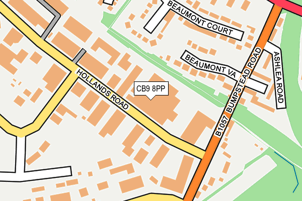 CB9 8PP map - OS OpenMap – Local (Ordnance Survey) CB9 8PP map - OS OpenMap – Local (Ordnance Survey)