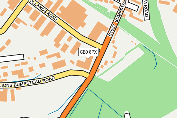 CB9 8PX map - OS OpenMap – Local (Ordnance Survey) CB9 8PX map - OS OpenMap – Local (Ordnance Survey)