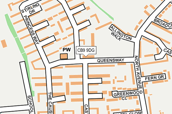 CB9 9DG map - OS OpenMap – Local (Ordnance Survey) CB9 9DG map - OS OpenMap – Local (Ordnance Survey)
