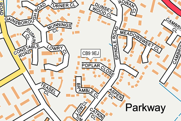 CB9 9EJ map - OS OpenMap – Local (Ordnance Survey) CB9 9EJ map - OS OpenMap – Local (Ordnance Survey)