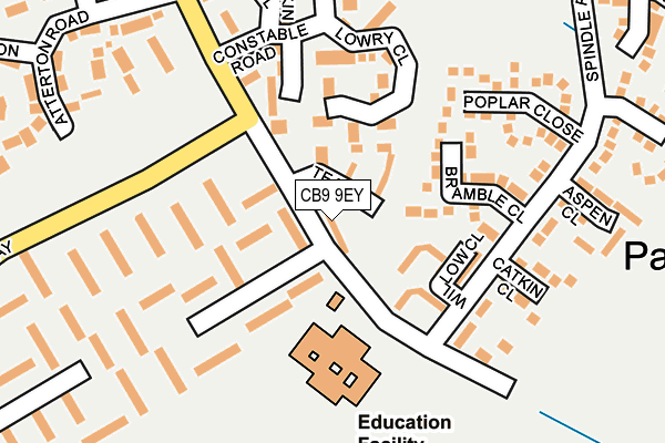 CB9 9EY map - OS OpenMap – Local (Ordnance Survey) CB9 9EY map - OS OpenMap – Local (Ordnance Survey)