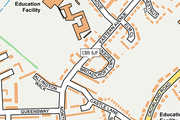 CB9 9JF map - OS OpenMap – Local (Ordnance Survey) CB9 9JF map - OS OpenMap – Local (Ordnance Survey)