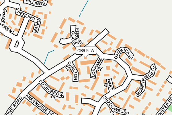 CB9 9JW map - OS OpenMap – Local (Ordnance Survey) CB9 9JW map - OS OpenMap – Local (Ordnance Survey)
