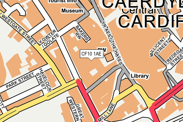 CF10 1AE map - OS OpenMap – Local (Ordnance Survey) CF10 1AE map - OS OpenMap – Local (Ordnance Survey)