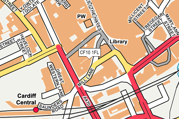 CF10 1FL map - OS OpenMap – Local (Ordnance Survey) CF10 1FL map - OS OpenMap – Local (Ordnance Survey)