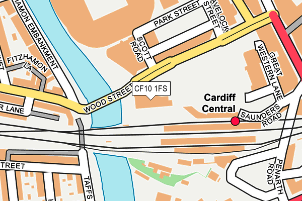 CF10 1FS map - OS OpenMap – Local (Ordnance Survey) CF10 1FS map - OS OpenMap – Local (Ordnance Survey)