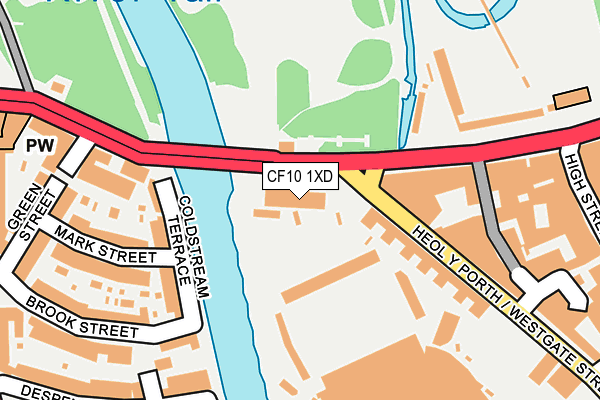 CF10 1XD map - OS OpenMap – Local (Ordnance Survey) CF10 1XD map - OS OpenMap – Local (Ordnance Survey)