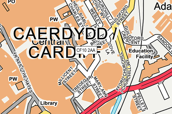 CF10 2AA map - OS OpenMap – Local (Ordnance Survey) CF10 2AA map - OS OpenMap – Local (Ordnance Survey)