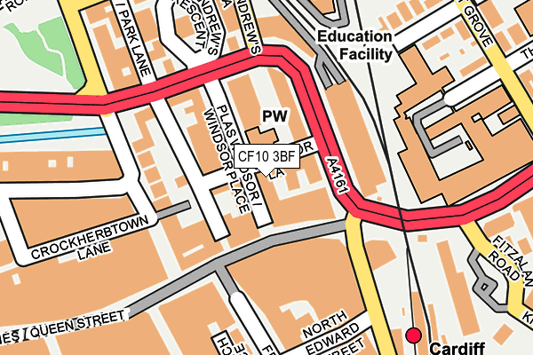 CF10 3BF map - OS OpenMap – Local (Ordnance Survey) CF10 3BF map - OS OpenMap – Local (Ordnance Survey)