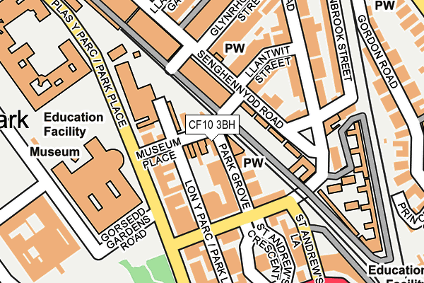 CF10 3BH map - OS OpenMap – Local (Ordnance Survey) CF10 3BH map - OS OpenMap – Local (Ordnance Survey)