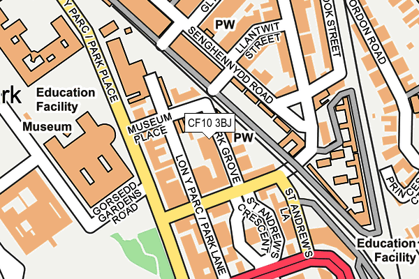 CF10 3BJ map - OS OpenMap – Local (Ordnance Survey) CF10 3BJ map - OS OpenMap – Local (Ordnance Survey)