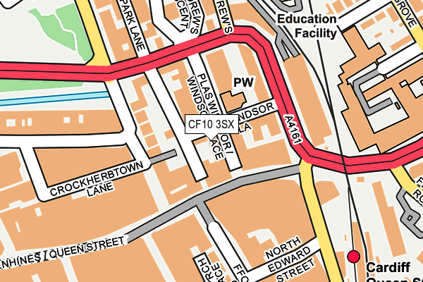 CF10 3SX map - OS OpenMap – Local (Ordnance Survey) CF10 3SX map - OS OpenMap – Local (Ordnance Survey)