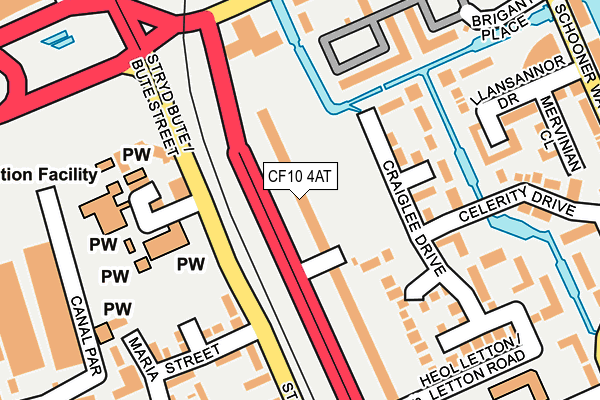 CF10 4AT map - OS OpenMap – Local (Ordnance Survey) CF10 4AT map - OS OpenMap – Local (Ordnance Survey)