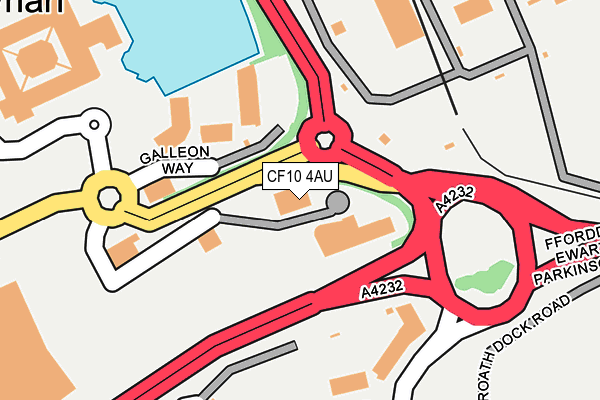 CF10 4AU map - OS OpenMap – Local (Ordnance Survey) CF10 4AU map - OS OpenMap – Local (Ordnance Survey)