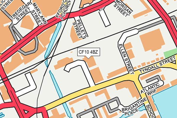 CF10 4BZ map - OS OpenMap – Local (Ordnance Survey) CF10 4BZ map - OS OpenMap – Local (Ordnance Survey)
