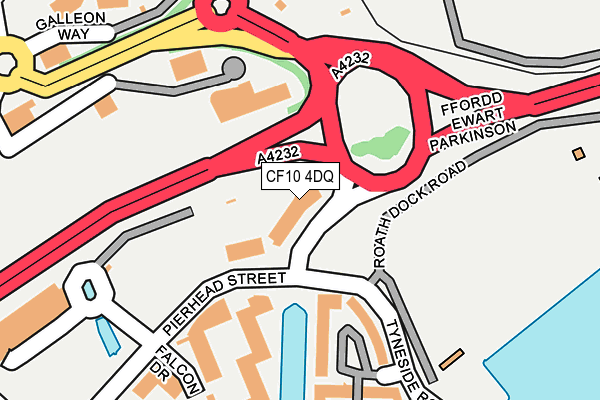 CF10 4DQ map - OS OpenMap – Local (Ordnance Survey) CF10 4DQ map - OS OpenMap – Local (Ordnance Survey)
