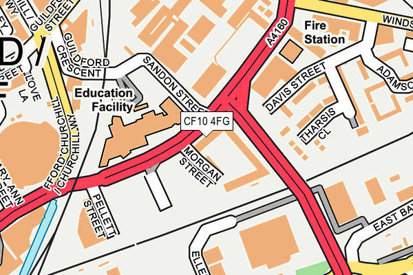 CF10 4FG map - OS OpenMap – Local (Ordnance Survey) CF10 4FG map - OS OpenMap – Local (Ordnance Survey)