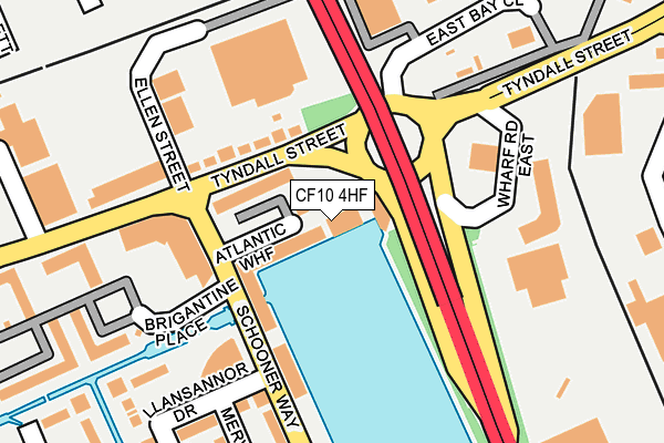 CF10 4HF map - OS OpenMap – Local (Ordnance Survey) CF10 4HF map - OS OpenMap – Local (Ordnance Survey)
