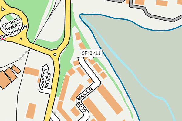 CF10 4LJ map - OS OpenMap – Local (Ordnance Survey) CF10 4LJ map - OS OpenMap – Local (Ordnance Survey)