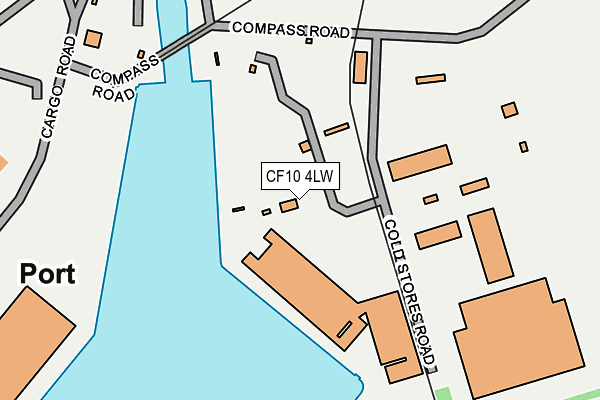 CF10 4LW map - OS OpenMap – Local (Ordnance Survey) CF10 4LW map - OS OpenMap – Local (Ordnance Survey)