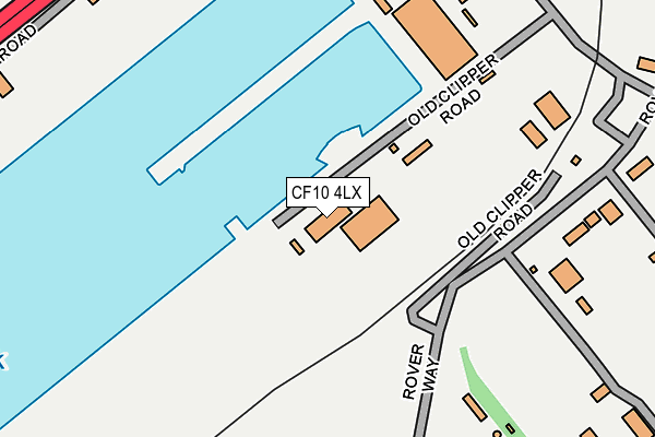 CF10 4LX map - OS OpenMap – Local (Ordnance Survey) CF10 4LX map - OS OpenMap – Local (Ordnance Survey)
