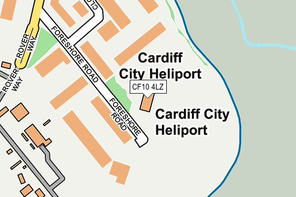 CF10 4LZ map - OS OpenMap – Local (Ordnance Survey)