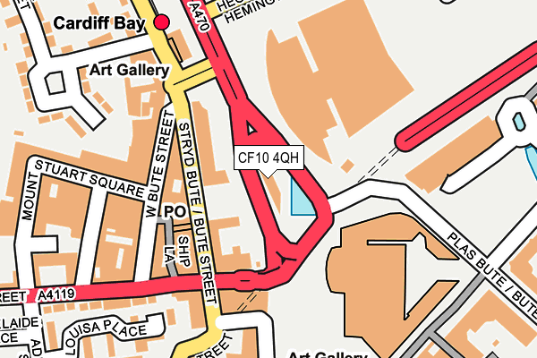 CF10 4QH map - OS OpenMap – Local (Ordnance Survey) CF10 4QH map - OS OpenMap – Local (Ordnance Survey)